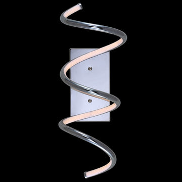 Scribble 7" Modern Metal Integrated LED Vanity Light Sconce - JONATHAN Y